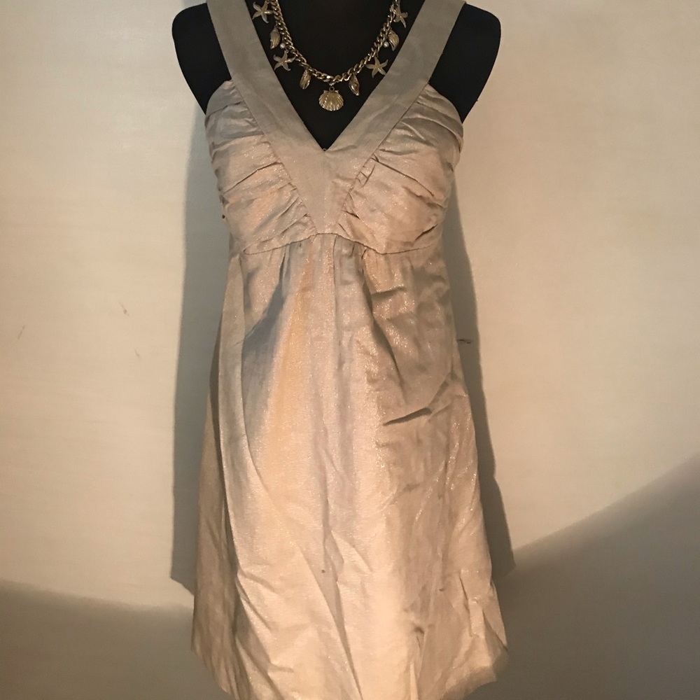 Carole Little gold dress size 4
